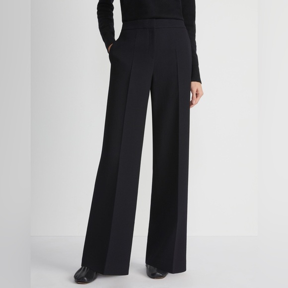 Lafayette 148 Wool Nouveau Crepe Dalton Pant 20W Black Excellent Condition - Picture 1 of 9